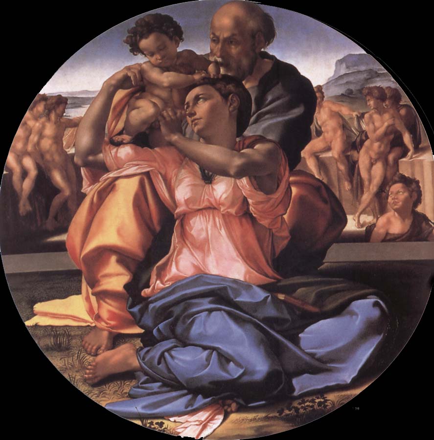 Michelangelo Buonarroti The Holy Family with the Young St.John the Baptist